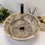 Каменная раковина из оникса Bowl Grey Medium TinLip BO-03005 (45*45*17) 42