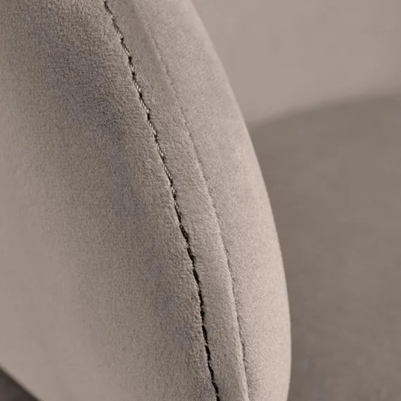 Стул Lime, серо-бежевый микровелюр с золотыми ножками