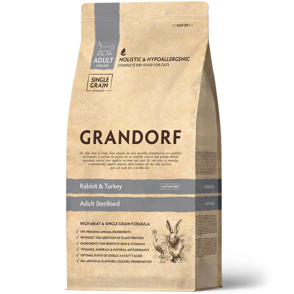 Сухой корм Grandorf Adult Sterilised Rabbit & Turkey