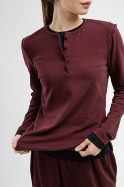 Лонгслив с планкой, М 25153