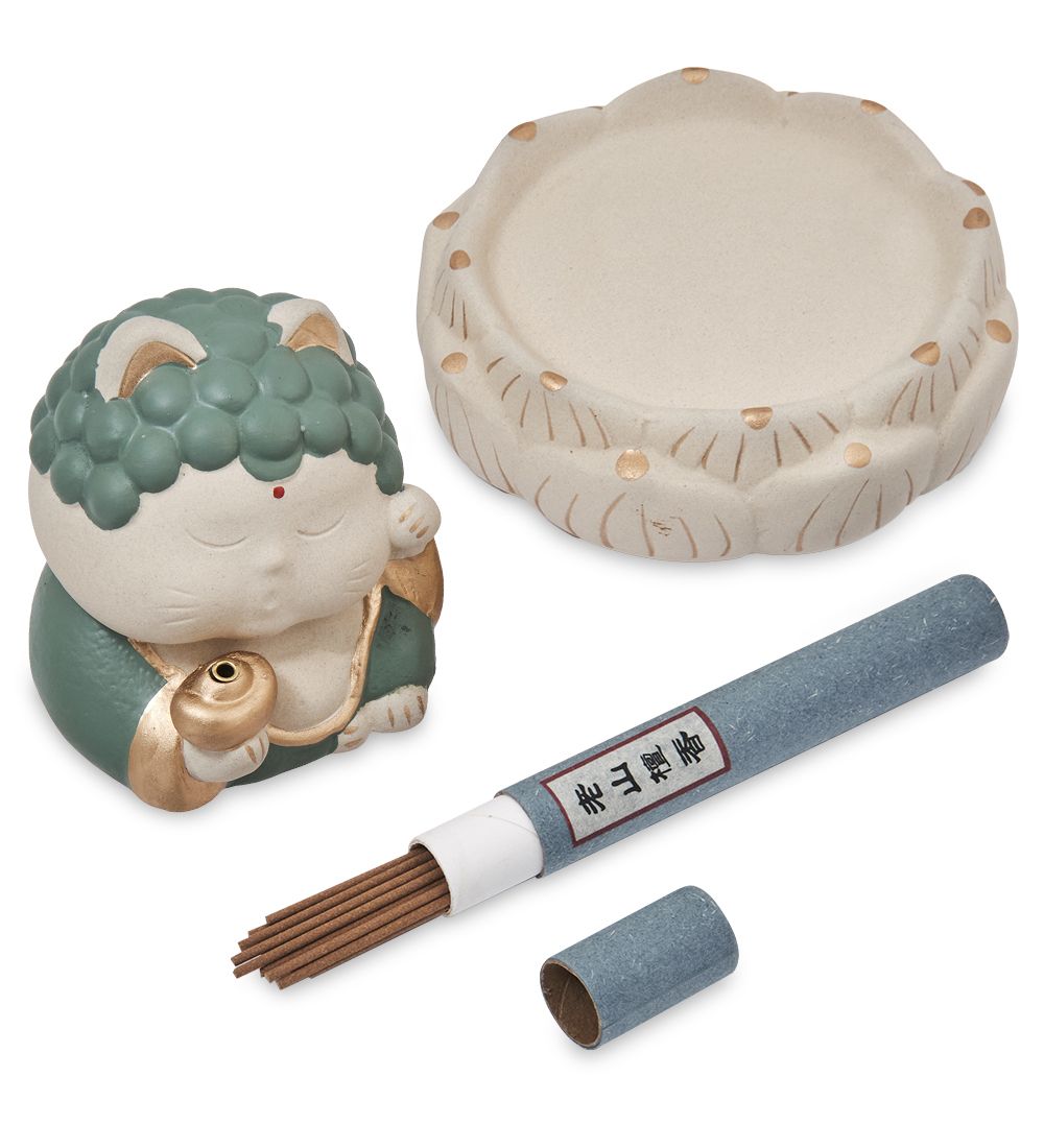 Lucky Cats KT-31/3 Подставка для благовоний «Кот»