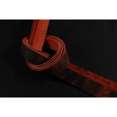 Ременная заготовка красная лофт гладкая ⠀