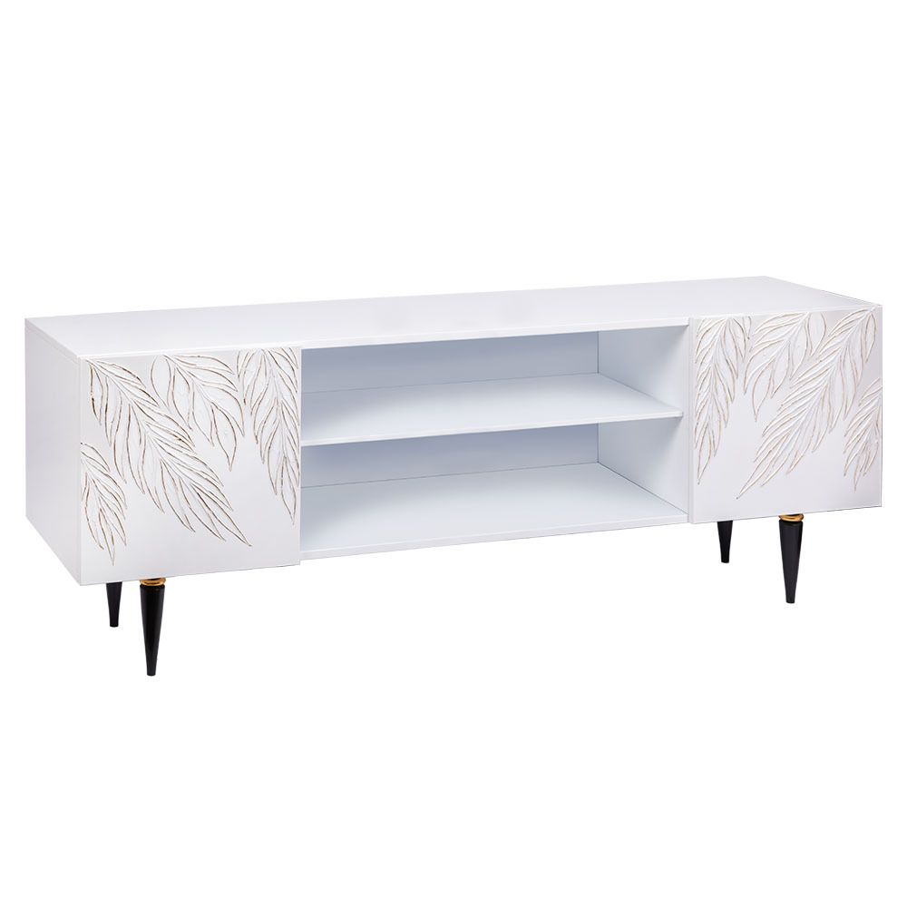 Тумба под ТВ Тропик 155см Классик Айс Голд Найт