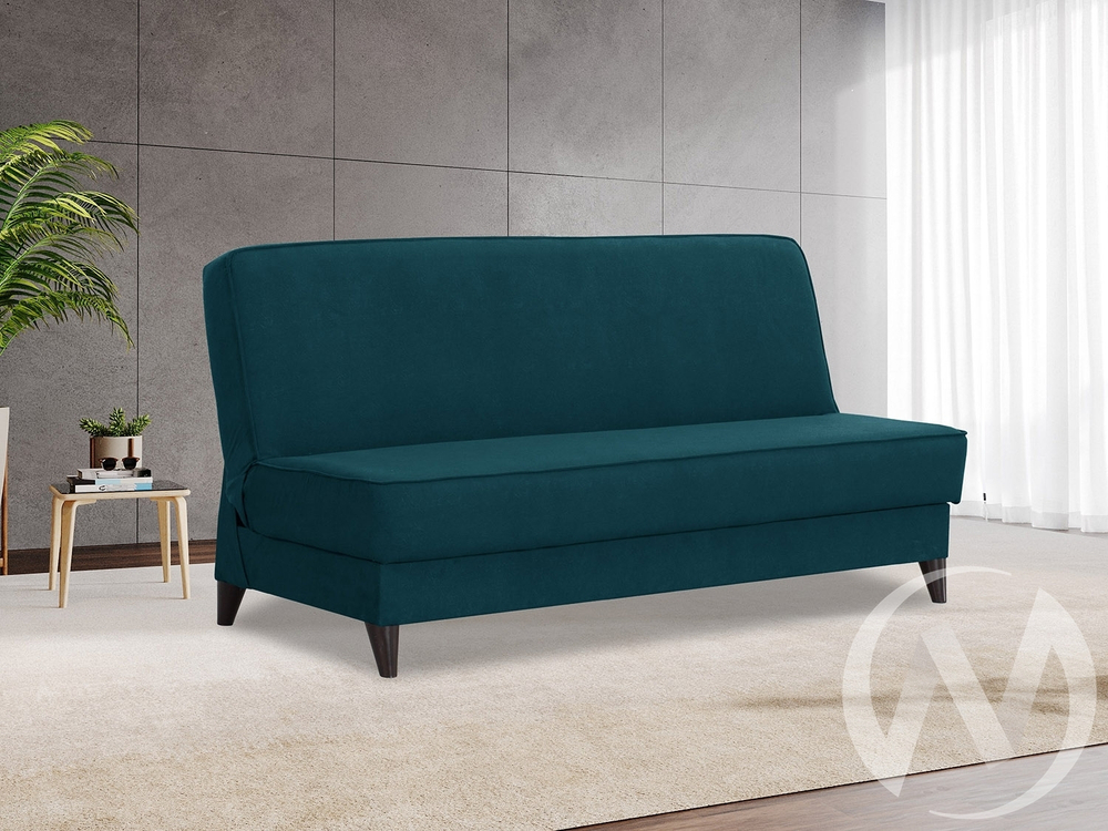 Диван прямой Наварра 2 (БД) FROZEN 09 (синий с мелкими разводами)