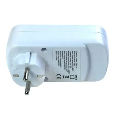 Ваттметр в розетку цифровой Bitok PM11, счетчик контроль потребления электроэнергии