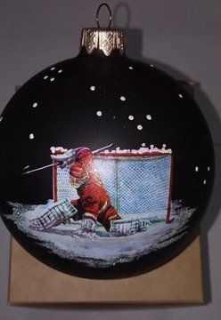 Ёлочный шар - Хоккейный вратарь, 10 см