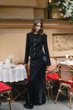 “Sparkling tweed” Жакет из твида с длинным рукавом