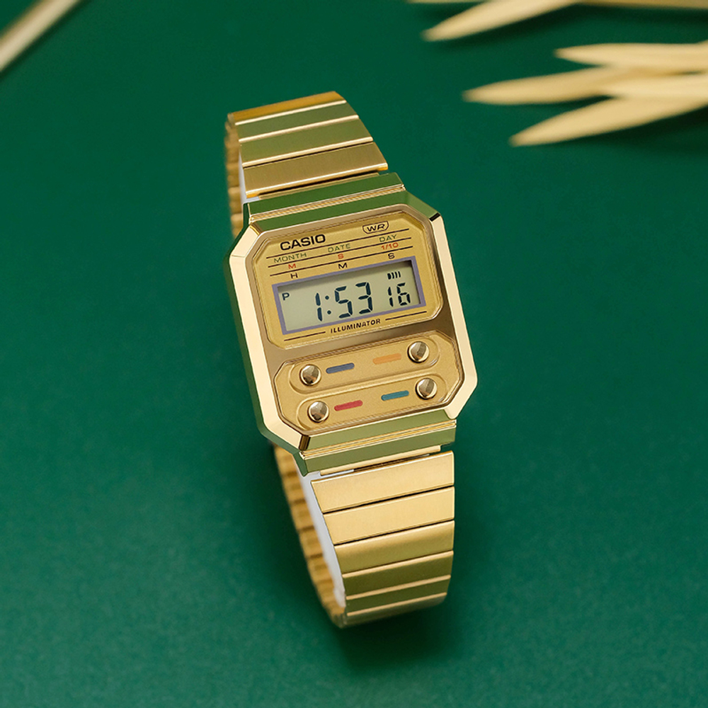 CASIO Men YOUTH Gold Watch A100WEG-9APR