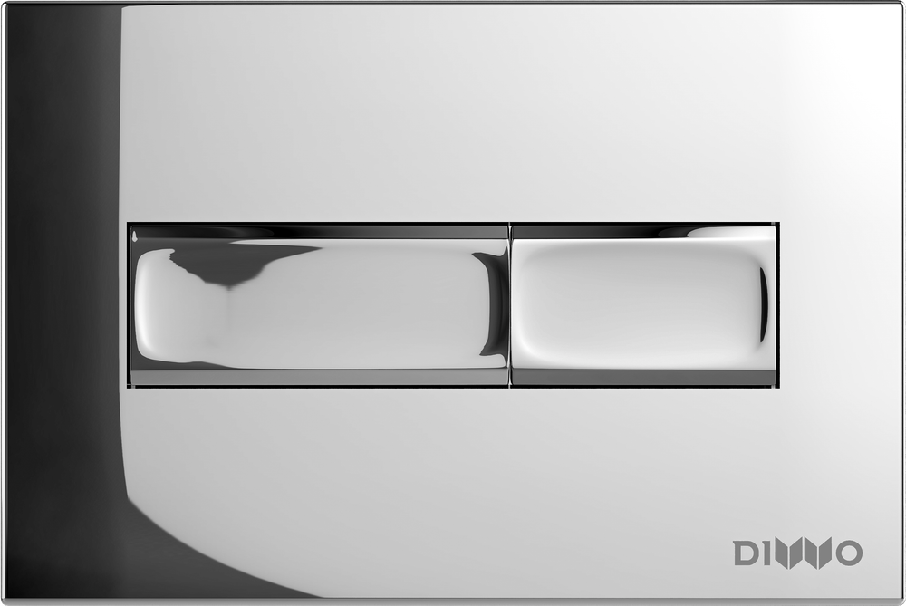 Кнопка смыва для унитаза DIWO 7322 пластик, цвет глянцевый хром