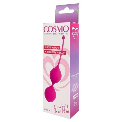 ШАРИКИ ВАГИНАЛЬНЫЕ цвет ярко-розовый D 30 мм, вес 55 г