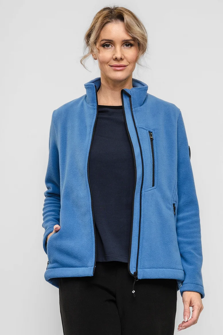 Кофта "НОХО" флисовая женская, цвет "Полуночная синева"
