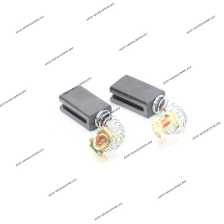 Электроугольная щетка 6х9х15 Проточка 2, пружина, пятак-зацеп (для STERN 26S 750,skil650-850,ferm750