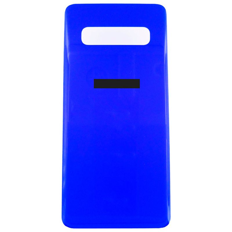Задняя крышка для Samsung Galaxy S10 (синяя) со стеклом камеры