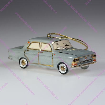 Фарфоровая ёлочная игрушка автомобиль 412