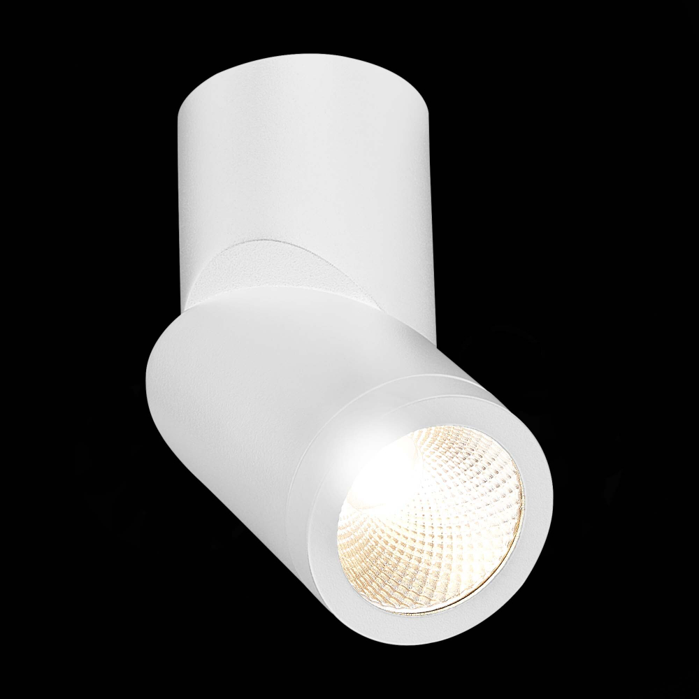 ST650.532.10 Светильник потолочный Белый LED 1*10W 3000K 800Lm Ra&gt;90 38° IP44 D62xH151 165-265V Накладные светильники