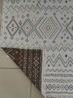 Двусторонний безворсовый ковер Arya AR 05 Beige Blue (120*180 см)