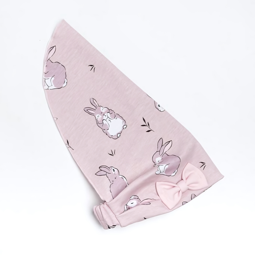 Чепчик (косынка) "Зайчик", серый, р. 48/ 5459192 Крошка Я