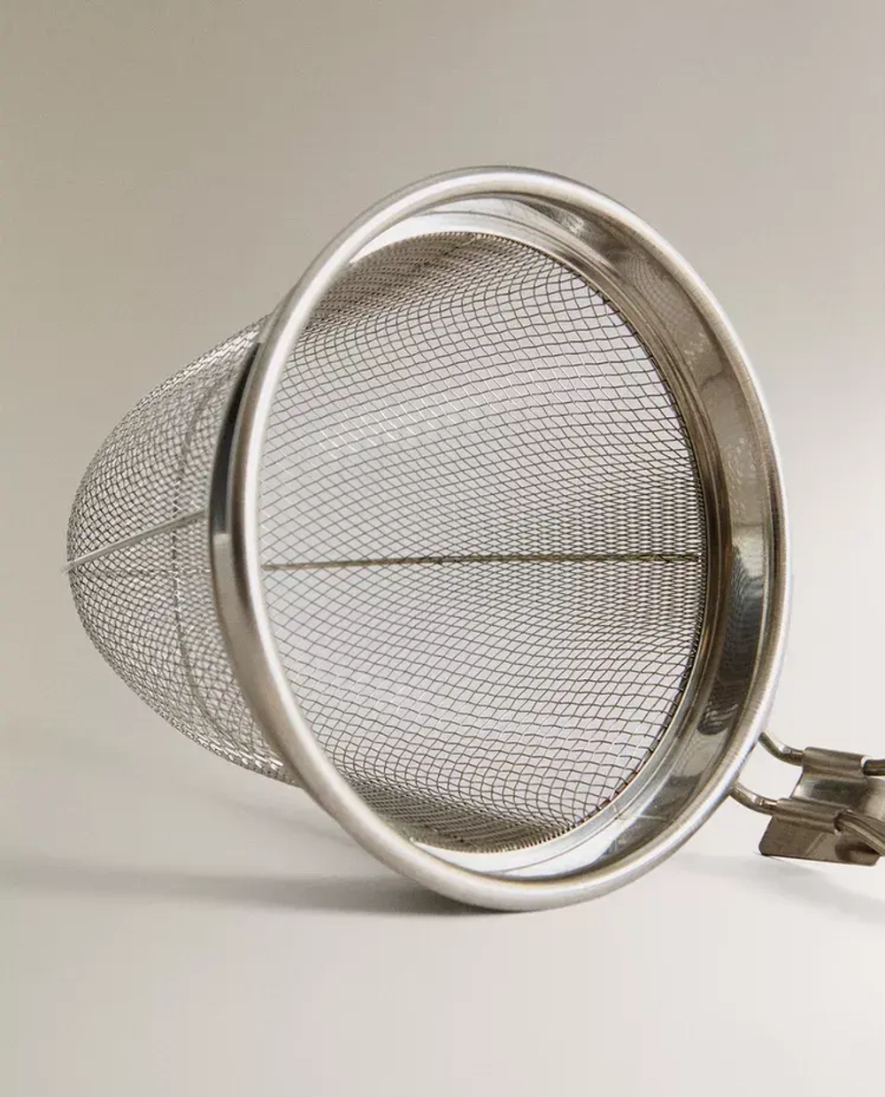 ZARA HOME ДУРШЛАГ ИЗ МЕТАЛЛА И ДЕРЕВА, СВЕТЛО-БЕЖЕВЫЙ