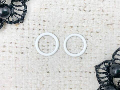 Кольцо для бюстгальтера металл, р. 1,4х1х0,2, d 1 см