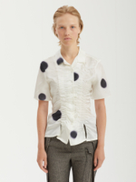Женская Рубашка Over Shirred Dot