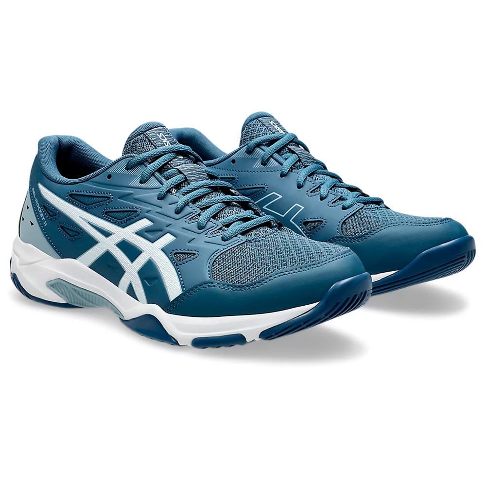 Кроссовки волейбольные мужские ASICS Gel-Rocket 11 1071A091 404, р.9,5(рос.42), сине-белый