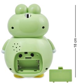 GAEM Art CL-06/3 Будильник «Лягушка» салатовый