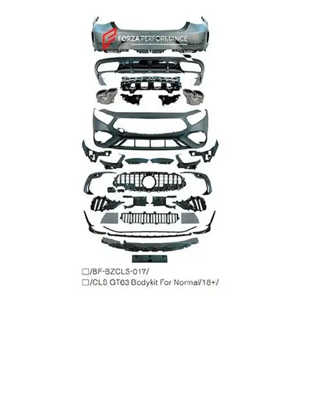 Обвес переделка для MERCEDES BENZ CLS CLASS C257 2018 - 2022 АПГРЕЙД ДО AMG C257 GT63 2018 - 2021 Мерседес Бенц