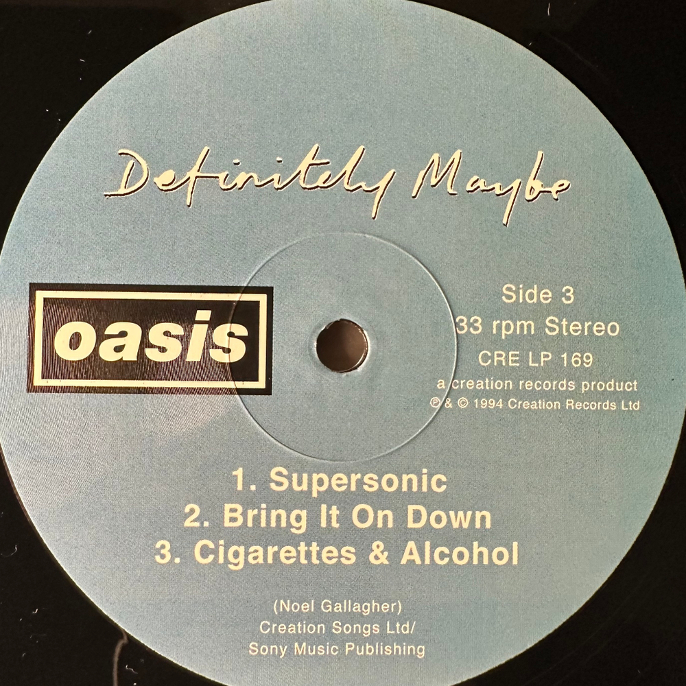 Oasis – Definitely Maybe 2LP (Европа 2008г.)