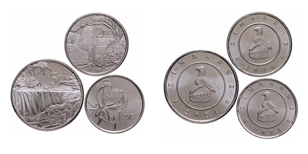 Зимбабве 2024 набор 3 монеты