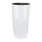 Кашпо круглое ПИЛАР D390 H750 ммл с вкладышем Белый