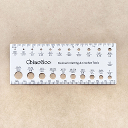 Линейка для определения размера спиц ChiaoGoo 1.5 мм -10мм