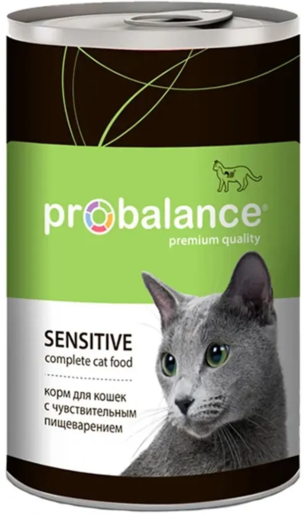 Pro Balance Sensitive КОНСЕРВЫ для кошек с чувствительным пищеварением 415г.