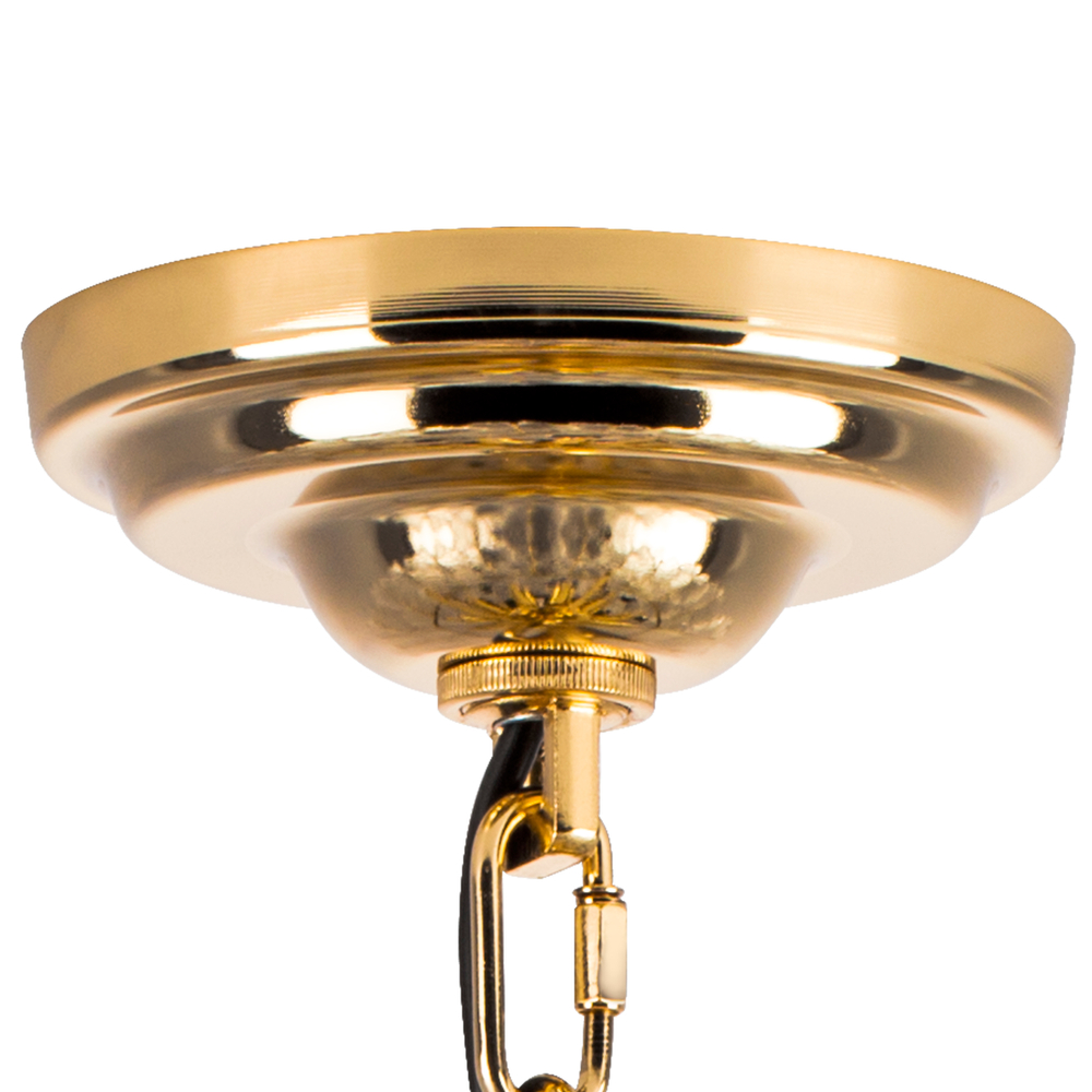 799122 Люстра RETRO 12х8W (led) E14 ЗОЛОТО/ПРОЗРАЧНЫЙ