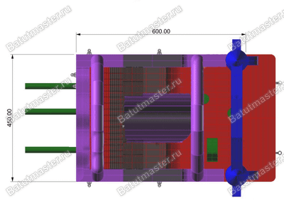 Коммерческий надувной батут "Новая ракета" 8*5*6 м