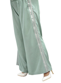 Широкие брюки из тенсела Полынь