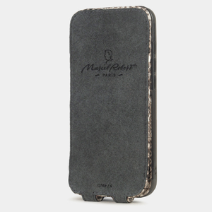 Чехол для iPhone 17 Air из кожи питона, натурального цвета