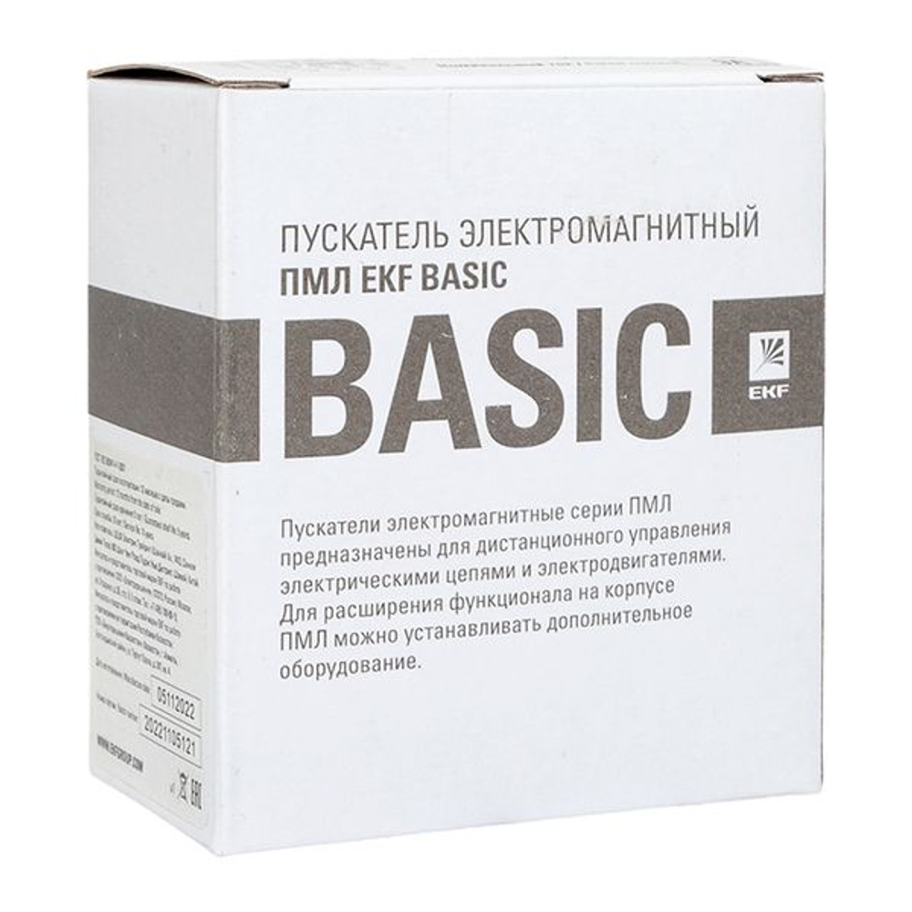 Пускатель электромагнитный серии ПМЛ-1160М 9А 400В EKF Basic