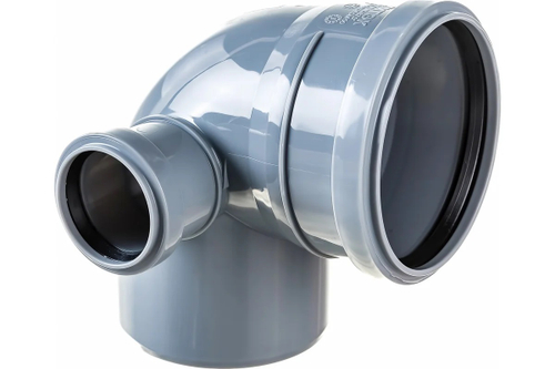 Отвод канализац. с выходом 50х110х90 (левый) (ПОЛИТЭК)