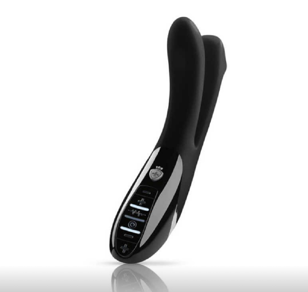 Вибратор Mystim Tingling Apart с электростимуляцией черный 27 см