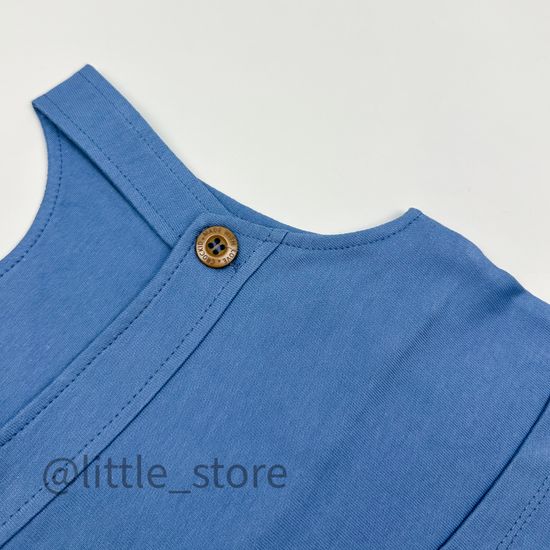 Комбинезон из футера "Summer moments" синяя волна