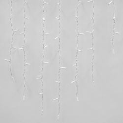 ULD-B3010-200-TWK MULTI IP67 Бахрома светодиодная с эффектом мерцания. 3м. Соединяемая. 200 светодиодов. Разноцветный свет. Провод белый. TM Uniel.