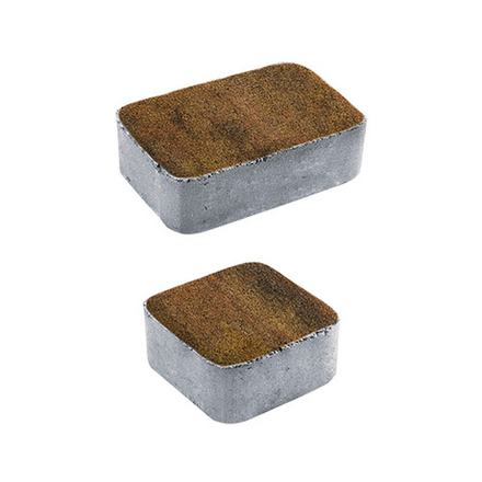 Тротуарная плитка КЛАССИКО - Листопад гранит Саванна, комплект из 2 видов плит