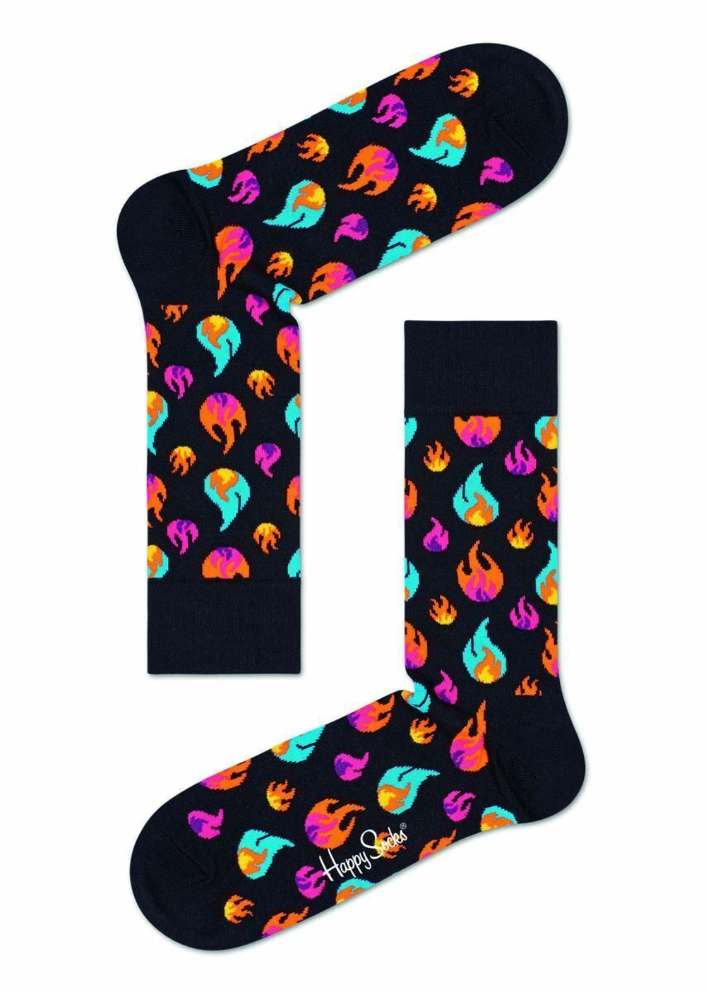 Носки унисекс Flames Sock с огоньками пламени (Размер: 25) (Цвет: фиолетовый)