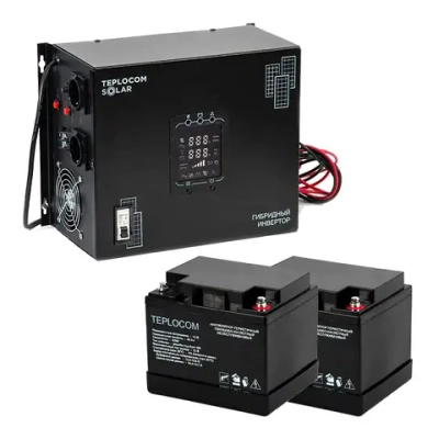 TEPLOCOM Solar 1500, 40Ач источник бесперебойного питания и 2 акб, 12386