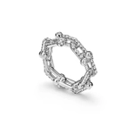 Кольцо из белого золота 18k с бриллиантами, Tiffany 💠💎Hard Wear Small link