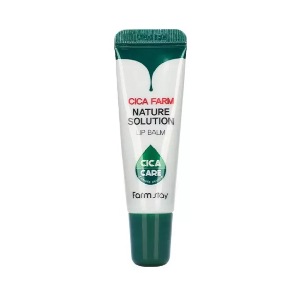 FarmStay Бальзам для губ восстанавливающий с центеллой - Cica farm nature solution lip balm, 10г