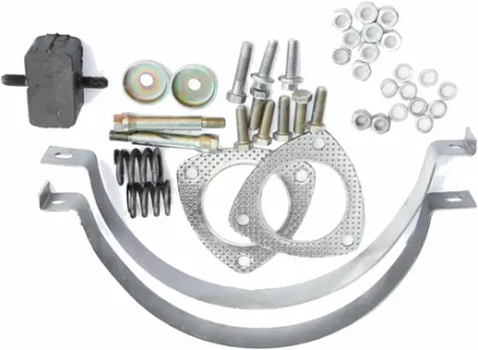 Установочный комплект глушителя на УАЗ с дв.ЗМЗ-4091,409 Евро-0,2,УМЗ-4213 до 2008г.в. +