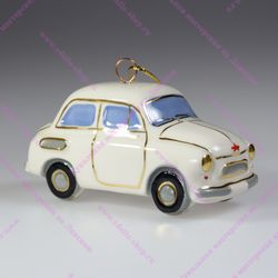 Фарфоровая ёлочная игрушка Запорожец Горбатый