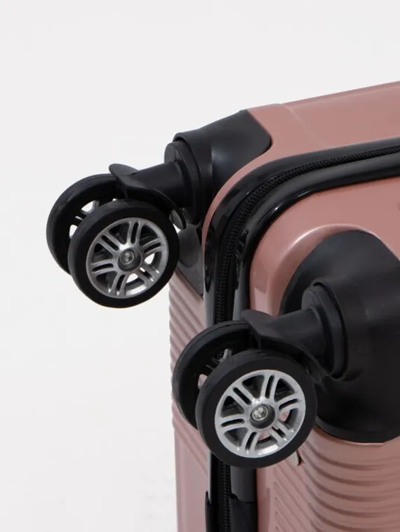 Чемодан маленький 20" кодовый замок, цвет розоый