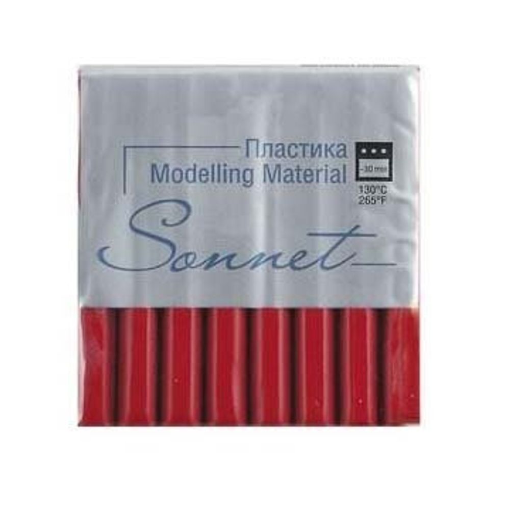 Полимерная глина (пластика) Сонет, 56 гр., брус вишневый